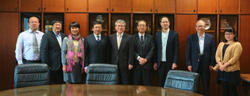 Fig2. Professor She Li and UESTC faculty members visited Dr. Nakano, the Member of the Board of Directors on 18 November, 2016.                    