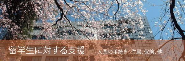 留学生に対する支援
